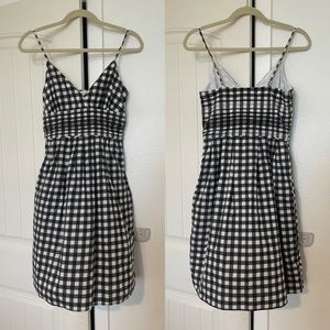 Gingham banana republic A-line dress